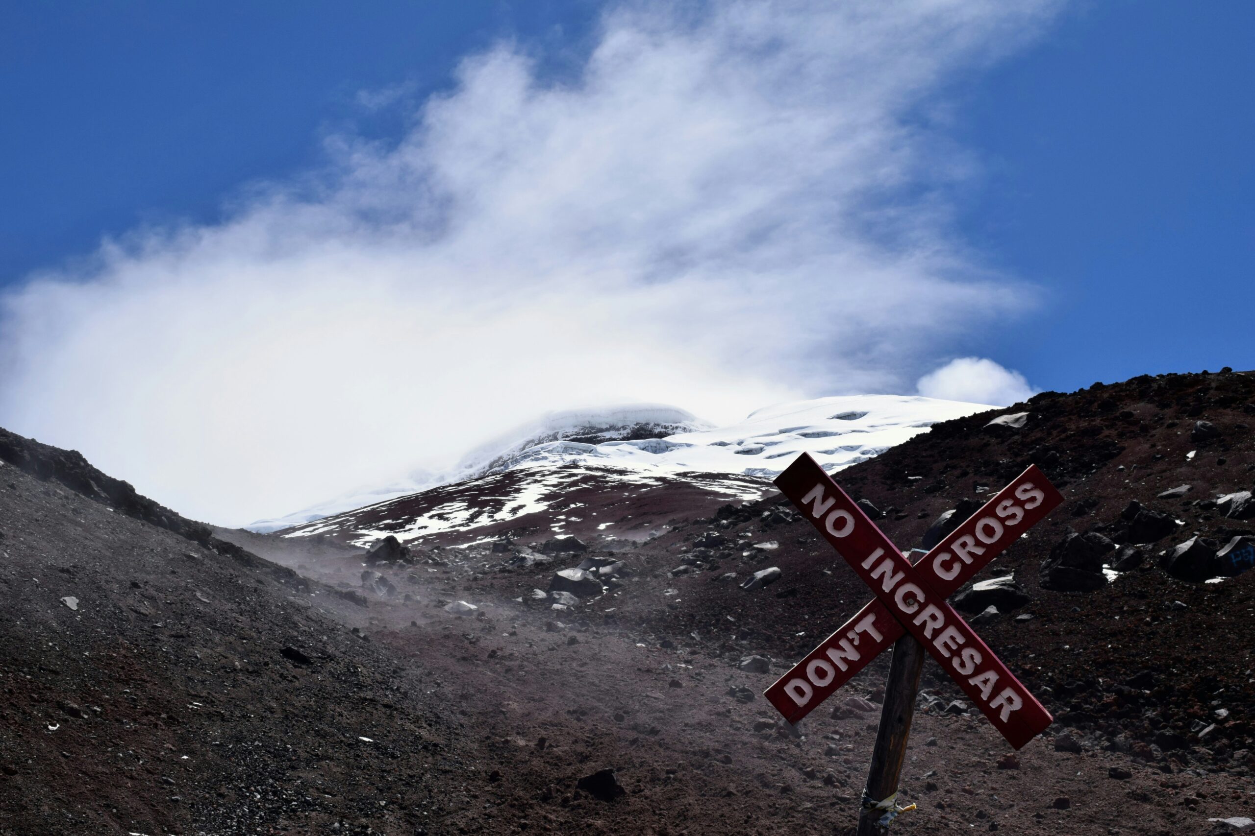 Cotopaxi Volcano, spews ash and smoke for hours