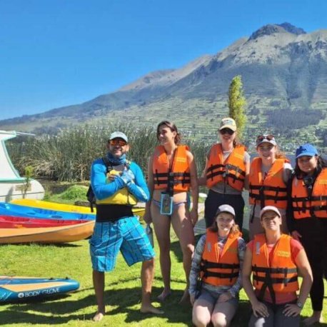 kayak tour in san pablo lake otavalo